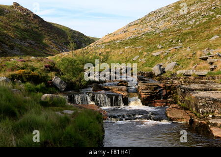 Devil's Kitchen, Tavy Cleave, Dartmoor, dans le Devon, England, UK Banque D'Images