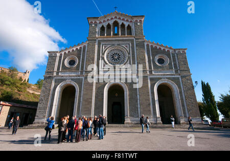 L'église Santa Margherita à Cortona, Toscane, Italie Banque D'Images