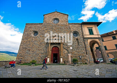 La Cathédrale Santa Maria Assunta, Cortona, Toscane, Italie Banque D'Images