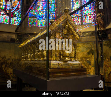 Le culte de Charlemagne à Aix-la-Chapelle (l'Aix-La-Chapelle) de la cathédrale. Banque D'Images