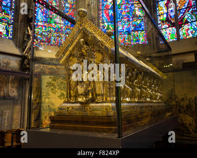 Le culte de Charlemagne à Aix-la-Chapelle (l'Aix-La-Chapelle) de la cathédrale. Banque D'Images