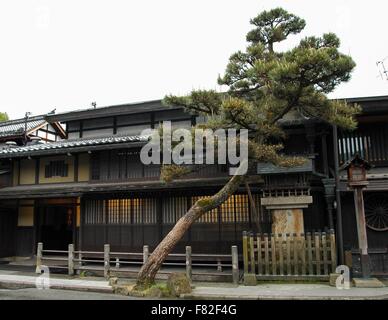 Maisons historiques de Takayama, Japon. Banque D'Images