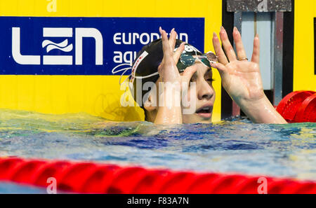 Netanya, Israël. 08Th Nov, 2015. Ilaria SCARCELLA ITA Women's 100m brasse finale Netanya, Israel, LEN Institut Wingate Court Européenne Championnat de natation Cours 2 - 6 décembre, 2015 Netanya 04-12-2015 Giorgio Perottino Photo/ © Insidefoto/Alamy Live News Crédit : Insidefoto/Alamy Live News Banque D'Images