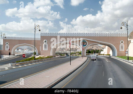 Mutrah gate à Muscat, capitale du Sultanat d'Oman. Banque D'Images