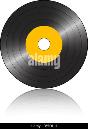 Disque sur un fond blanc. Vector illustration Illustration de Vecteur