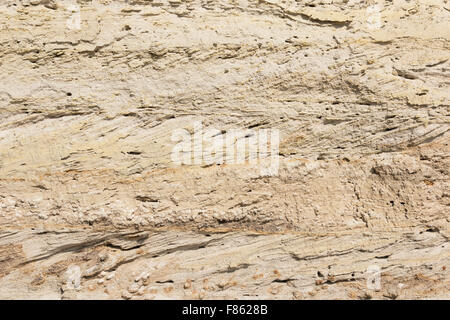 La texture d'un mur de sable sur la plage, peut être utilisé comme arrière-plan Banque D'Images