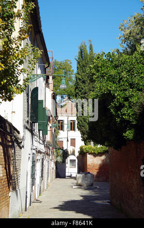 Venise, Italie, rue calme, Corso, à Dorsoduro Banque D'Images