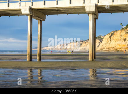 La Jolla Shores Beach, Scripps Pier. La Jolla, Californie, États-Unis. Banque D'Images