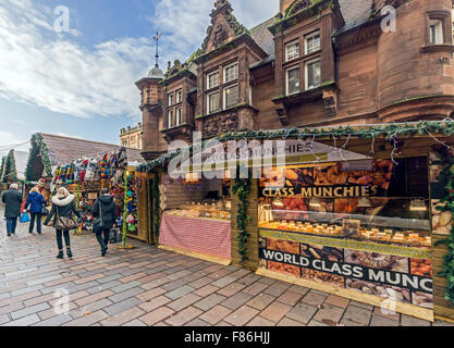 Marché de Noël de Glasgow Décembre 2015 à St Enoch square Glasgow Ecosse Banque D'Images