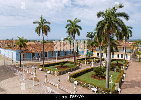 Plaza Mayor JE Trinité Je Cuba Banque D'Images