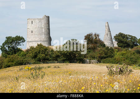 Ruines de Hadleigh Castle, Hadleigh, Essex, Angleterre, RU Banque D'Images