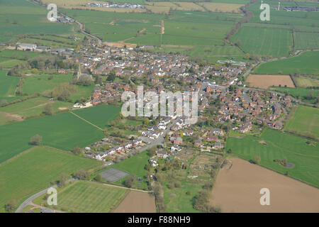 Une vue aérienne du village de Gilmorton près de Lutterworth dans le Leicestershire Banque D'Images