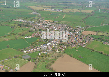 Une vue aérienne du village de Gilmorton près de Lutterworth dans le Leicestershire Banque D'Images