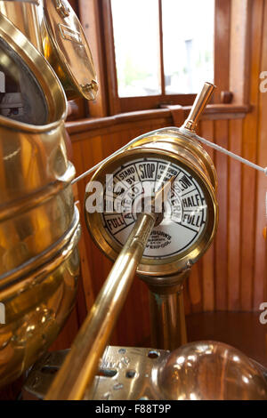 La vitesse du bateau telegraph cadran instrument Banque D'Images