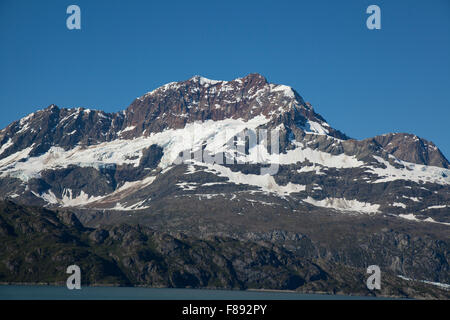Les montagnes de l'alaska sauvage dans le parc national des Glaciers Banque D'Images