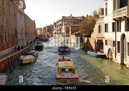 Venise, Italie, Rio dei Libreri près, l'hôpital de la ville Banque D'Images