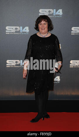 Susan Boyle assiste à la BBC Sports Personality of the Year Awards à l'Hydro d'ESS à Glasgow, en Écosse. Banque D'Images