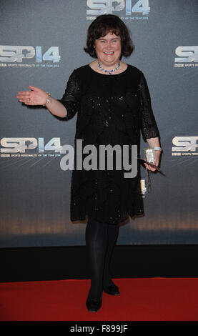 Susan Boyle assiste à la BBC Sports Personality of the Year Awards à l'Hydro d'ESS à Glasgow, en Écosse. Banque D'Images