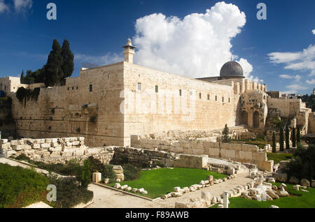 La mosquée Al-Aqsa, à Jérusalem, Israël/Palestine Banque D'Images