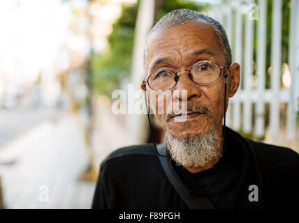 Portrait de l'homme, Manille, Philippines Banque D'Images