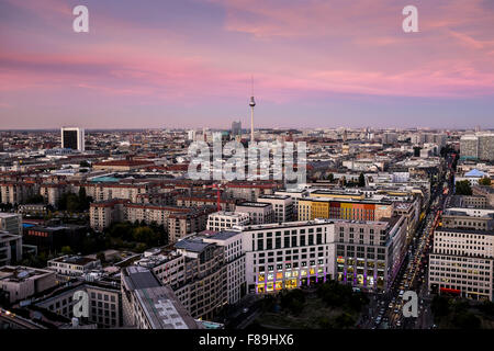 Skyline Berlin, Potsdamer Platz, Allemagne Banque D'Images