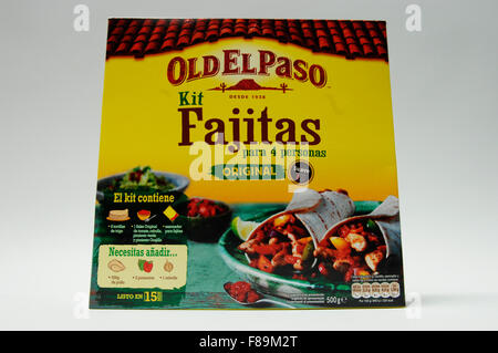 Fort de old el paso fajitas avec fond blanc Banque D'Images