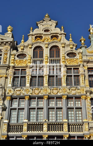 Restauré le sac Guild Hall sur la Grand Place à Bruxelles, Belgique Banque D'Images