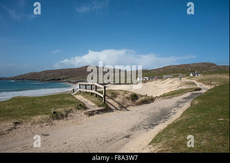 Hushinish Beach sur l'île de Harris Banque D'Images