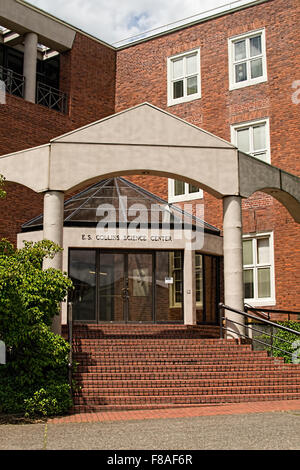 Entrée de l'E.S. Collins Centre de la Willamette University à Salem, Oregon Banque D'Images