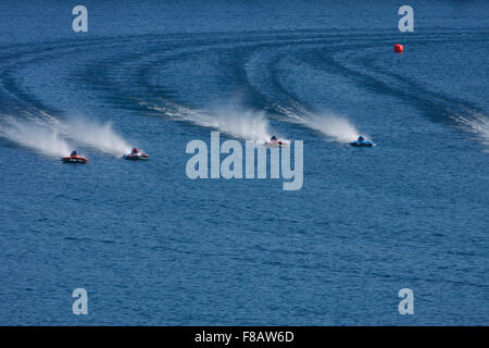 2,5 litre hydroglisseurs racing sur le lac Chelan, Washington, USA Banque D'Images