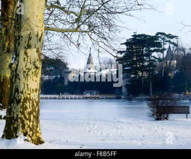 Österreich, Niederösterreich, Laxenburg bei Wien, Franzensburg im Park von Schloss Laxenburg Banque D'Images
