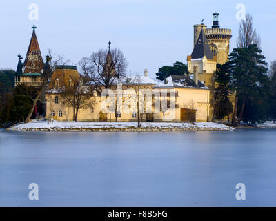 Österreich, Niederösterreich, Laxenburg bei Wien, Franzensburg im Park von Schloss Laxenburg Banque D'Images