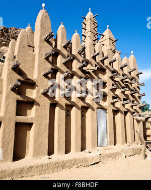 De la mosquée de village Dogon au Mali, TELI. Banque D'Images