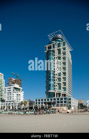 Israël, Tel Aviv, Royal beach hotel Banque D'Images