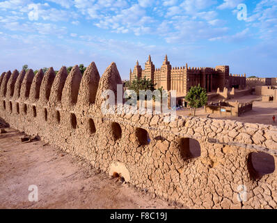 Grande Mosquée de Djenné, au Mali. Banque D'Images