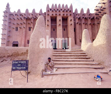 Grande Mosquée de Djenné, au Mali. Banque D'Images