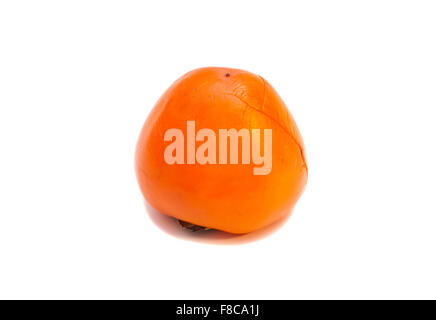 Persimmon fruit isolé sur fond blanc Banque D'Images