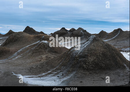 Volcan de boue à l'Azerbaïdjan de Gobustan Banque D'Images