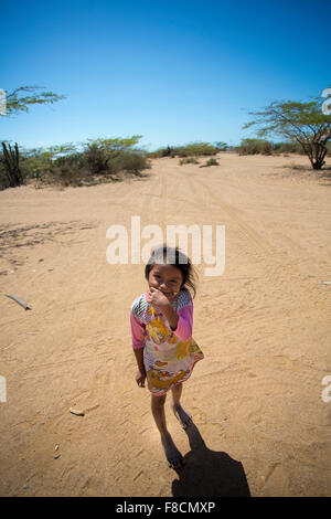 Portrait of cute Indiens Wayuu La Guajira Banque D'Images