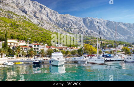 Baska Voda - Riviera de Makarska, Croatie Banque D'Images