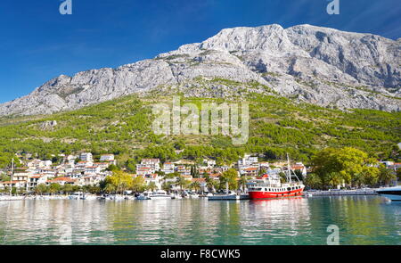 Baska Voda - Riviera de Makarska, Croatie Banque D'Images