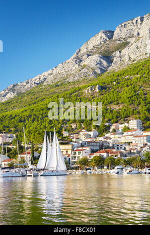 Baska Voda - Riviera de Makarska, Croatie Banque D'Images