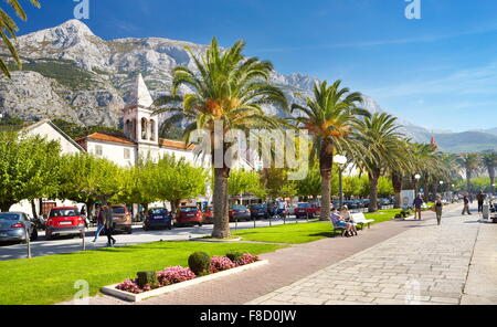 Village de Makarska, Croatie - Makarska Riviera Banque D'Images