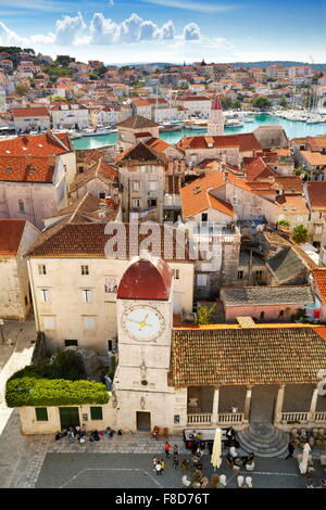 Trogir, Croatie, Dalmatie, Vieille Ville, Europe Banque D'Images