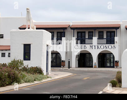 Club Mykonos à Langebaan dans l'ouest du Cap, en Afrique du Sud Banque D'Images