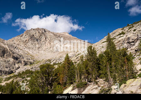 Les régions alpines de la Wind River Mountains Wilderness Bridger, Wyoming, Banque D'Images