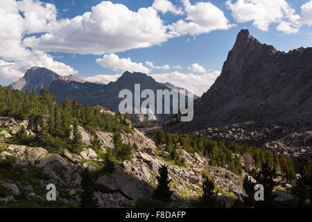 Les régions alpines de la Wind River Mountains Wilderness Bridger, Wyoming, Banque D'Images