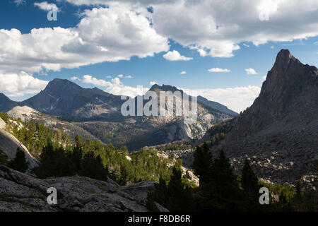 Les régions alpines de la Wind River Mountains Wilderness Bridger, Wyoming, Banque D'Images