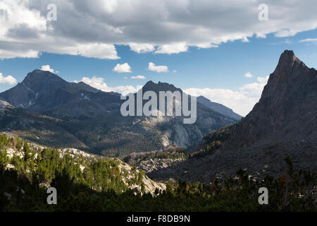 Les régions alpines de la Wind River Mountains Wilderness Bridger, Wyoming, Banque D'Images