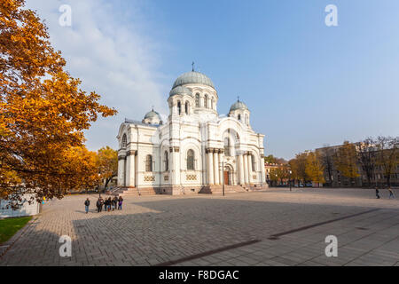 L'Archange Saint-Michel Church (Église de garnison), Kaunas, la deuxième ville de Lituanie, Europe de l'Est Banque D'Images
